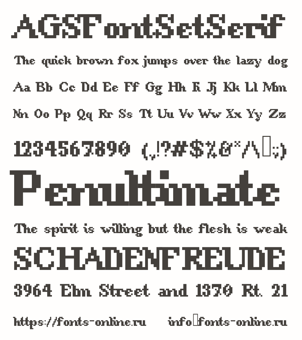 AGSFontSetSerif Free Font Download