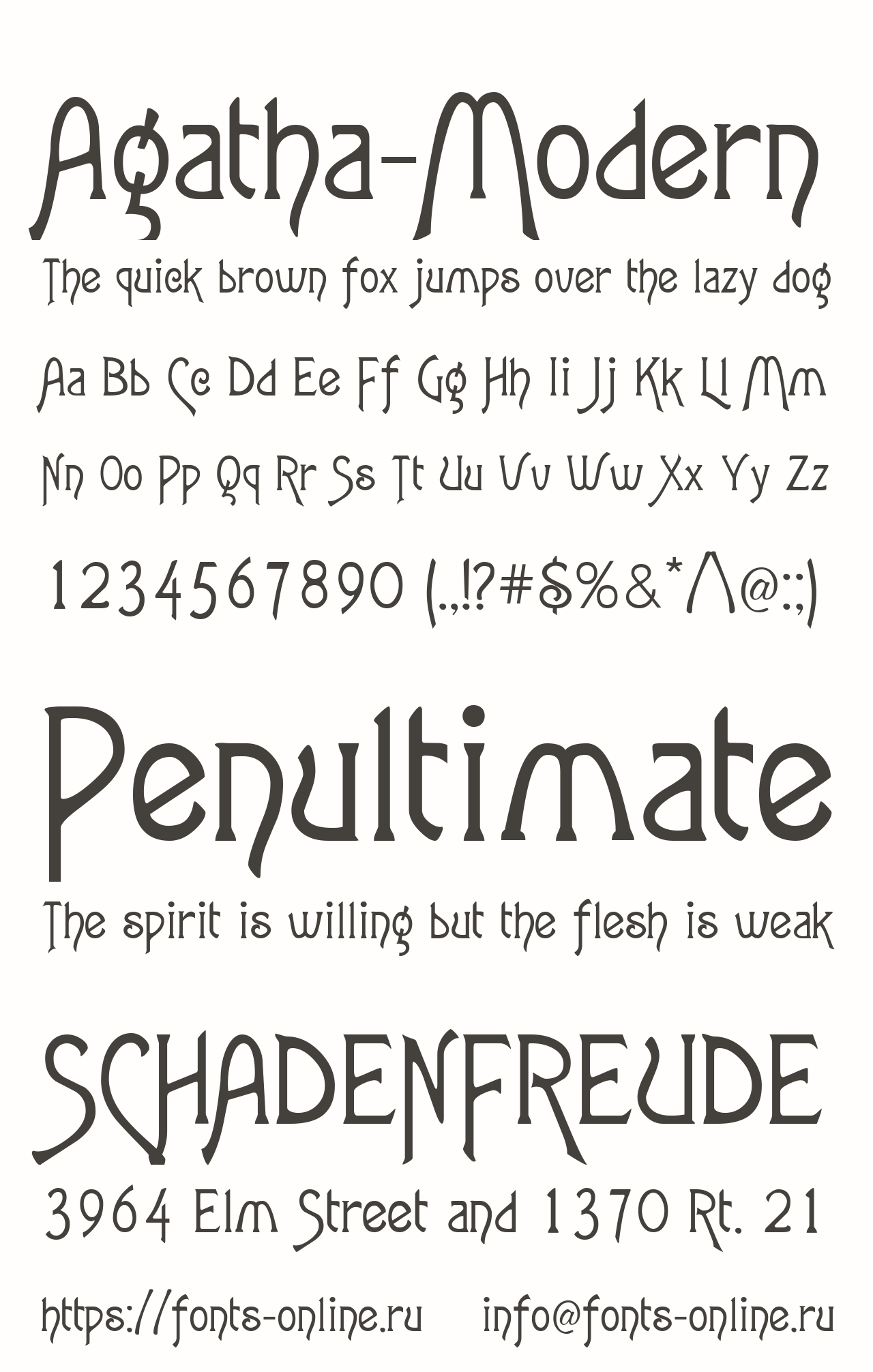 Agatha-Modern Free Font Download