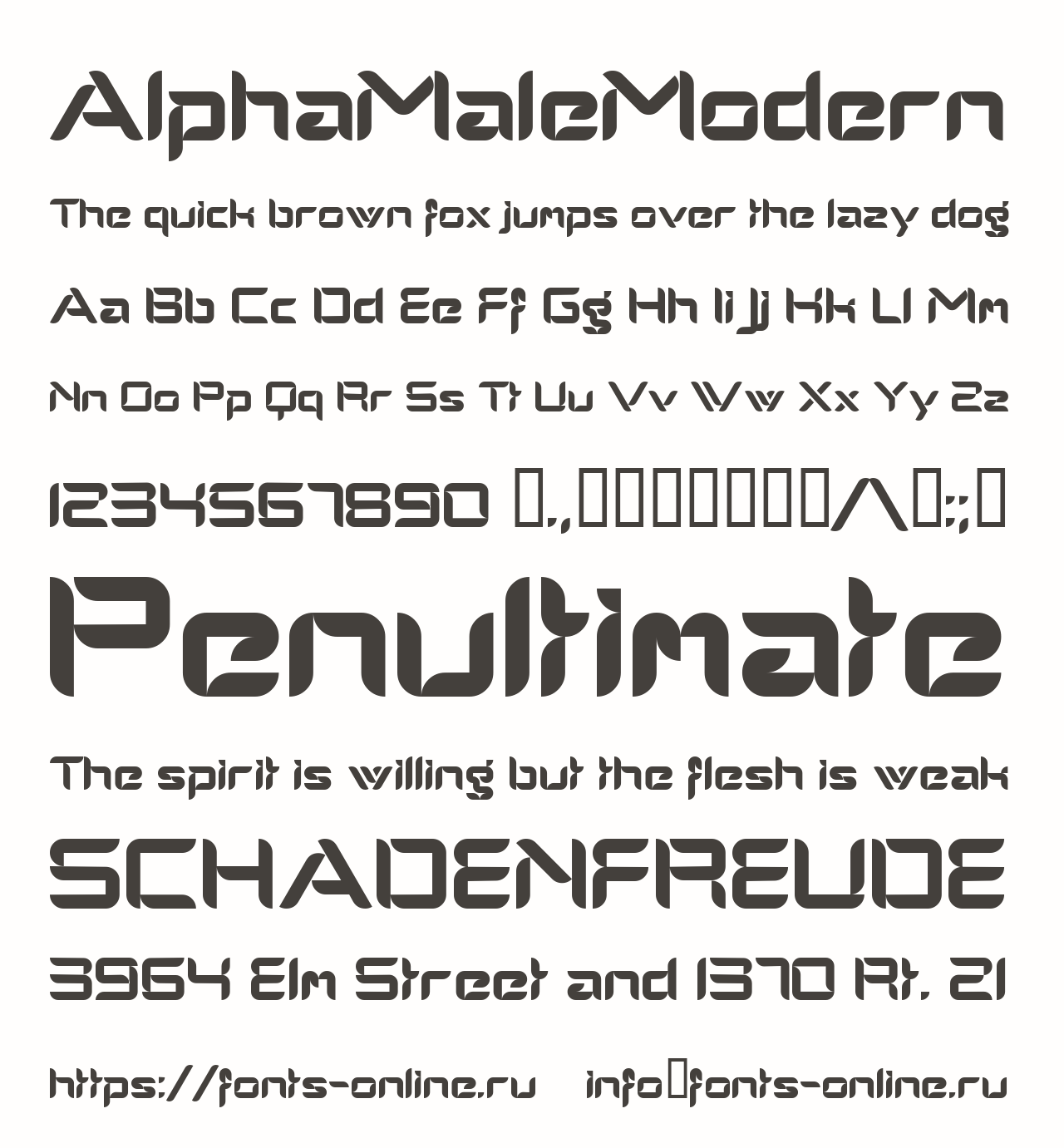 AlphaMaleModern Free Font Download