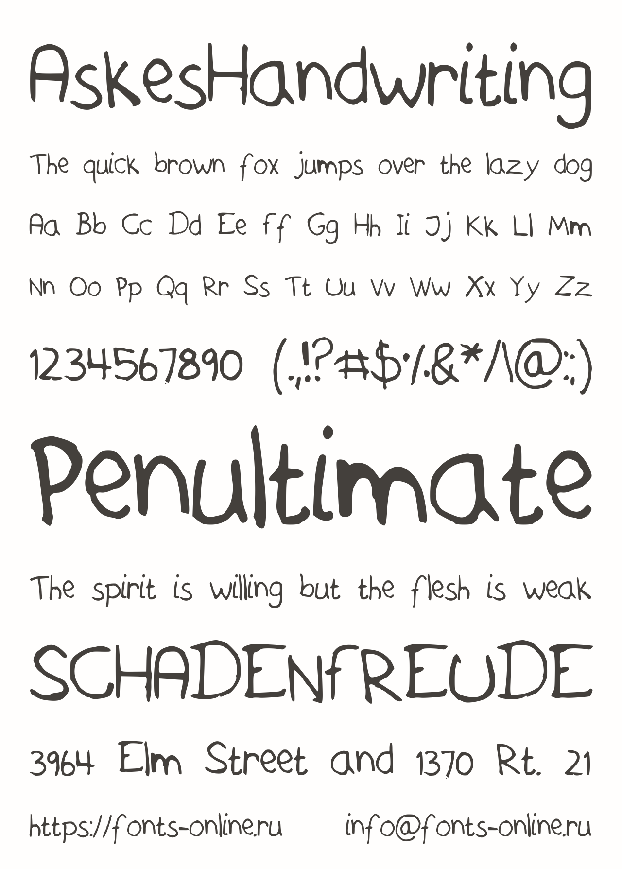 AskesHandwriting Free Font Download