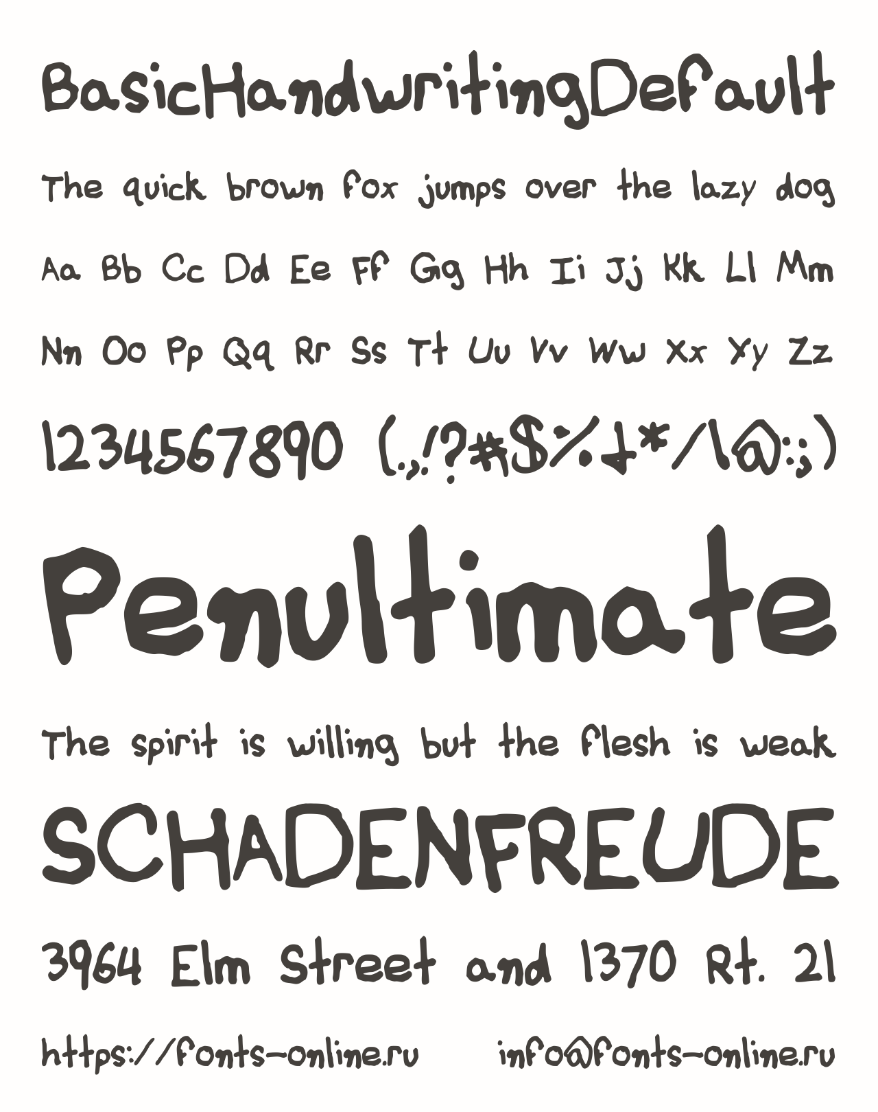 BasicHandwritingDefault Free Font Download
