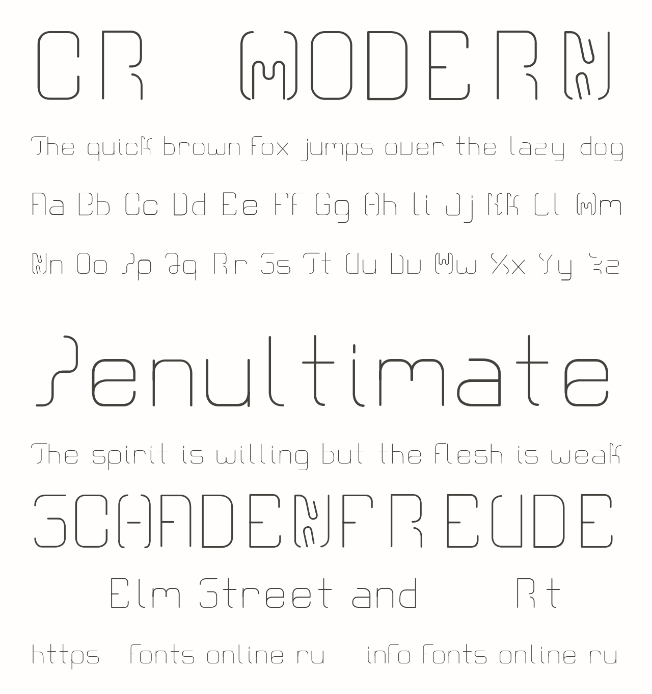 CR21MODERN Free Font Download