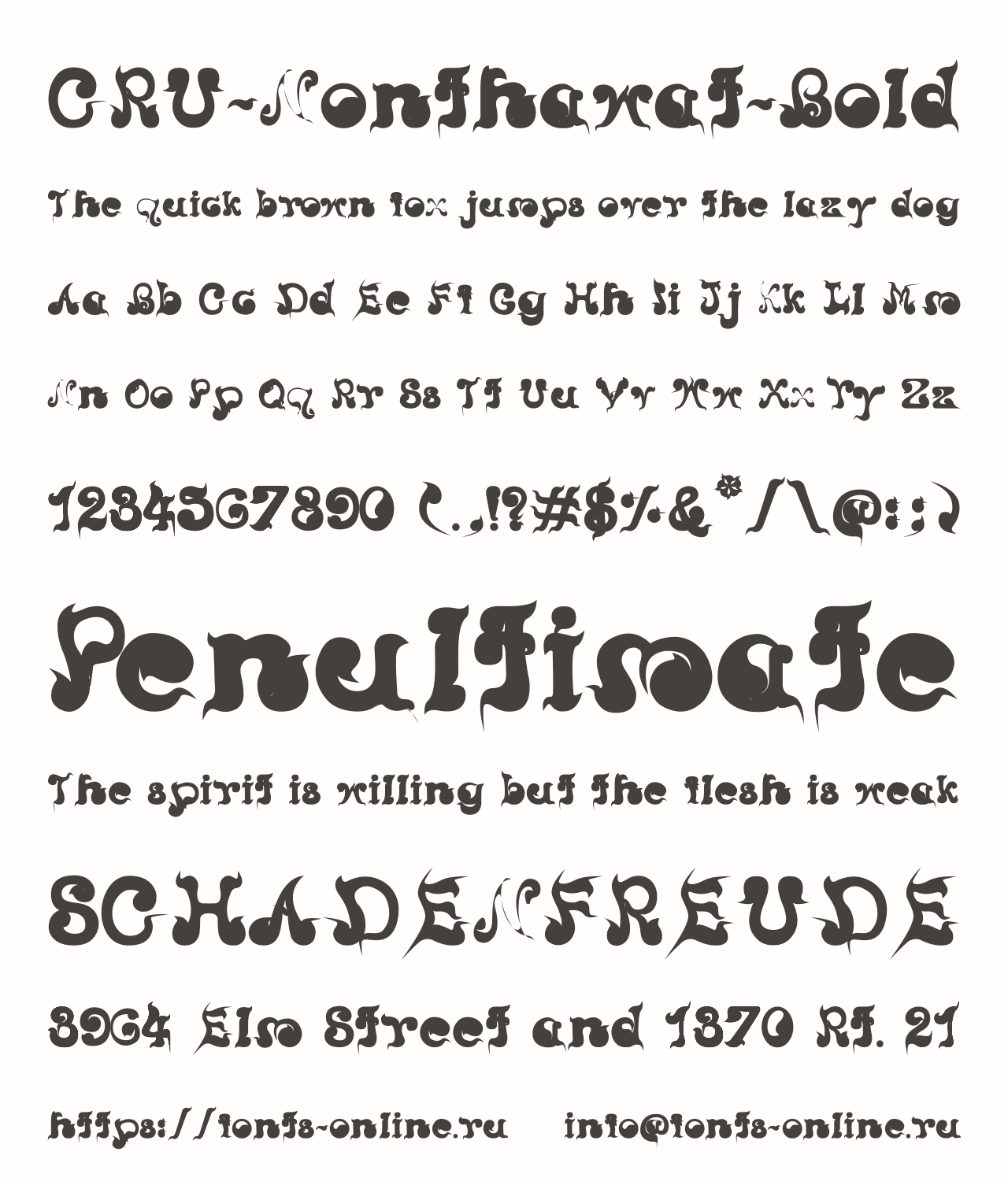 CRU-Nonthawat-Bold Free Font Download