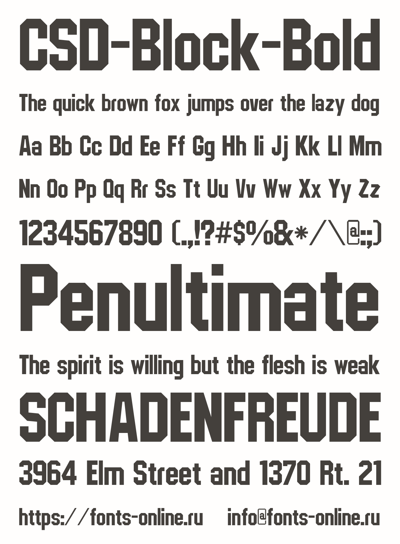CSD-Block-Bold Free Font Download