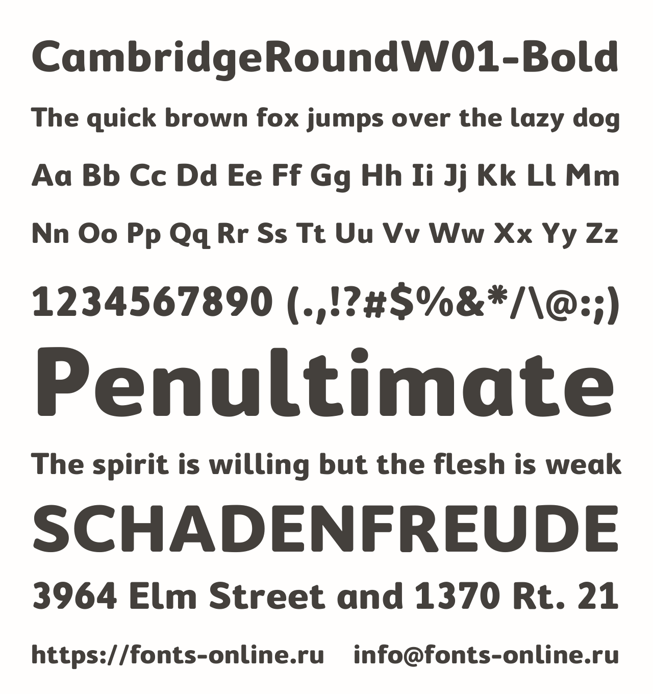 CambridgeRoundW01-Bold Free Font Download