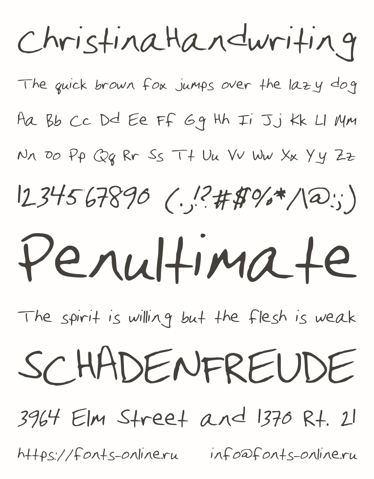 ChristinaHandwriting Free Font Download