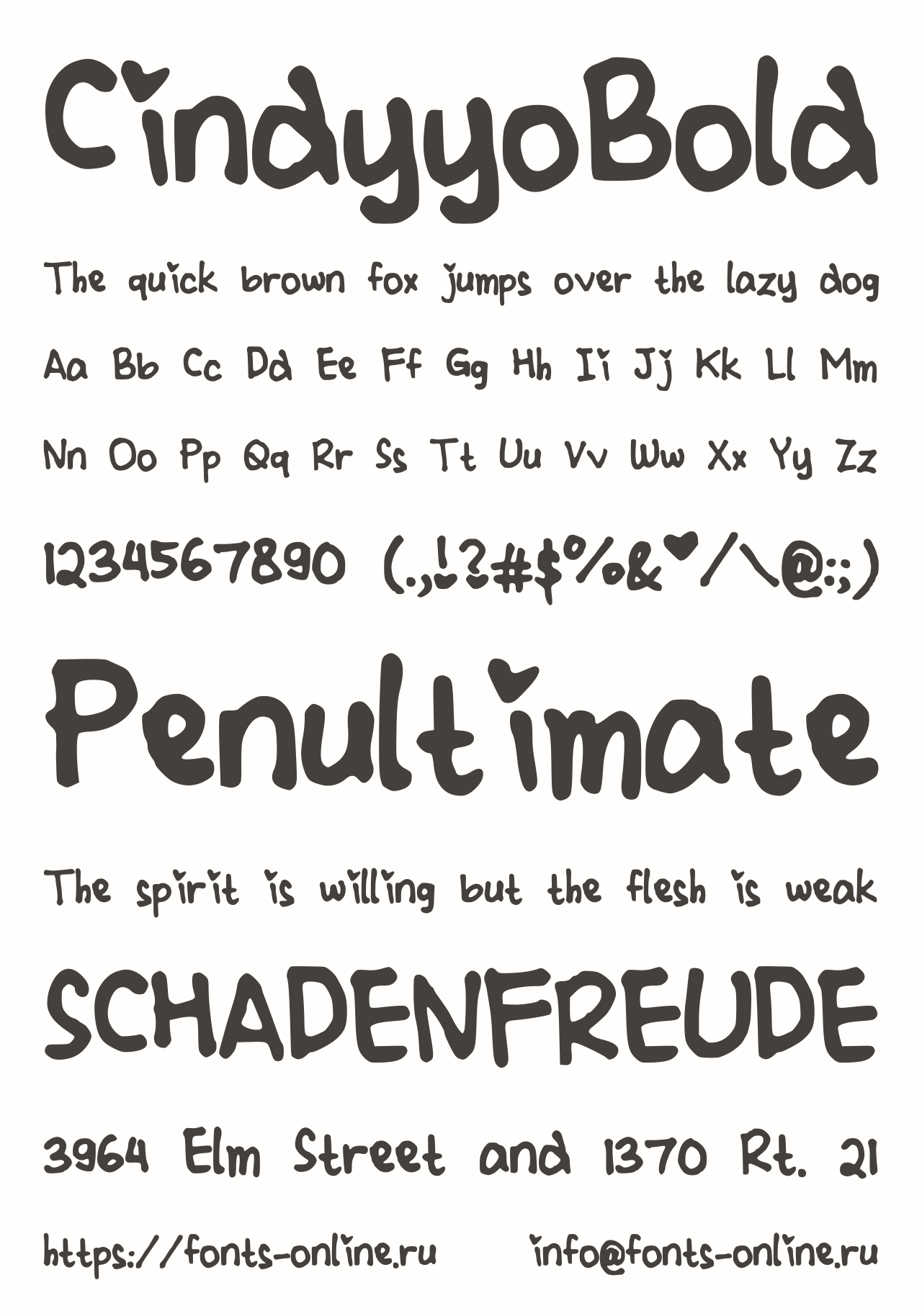 CindyyoBold Free Font Download