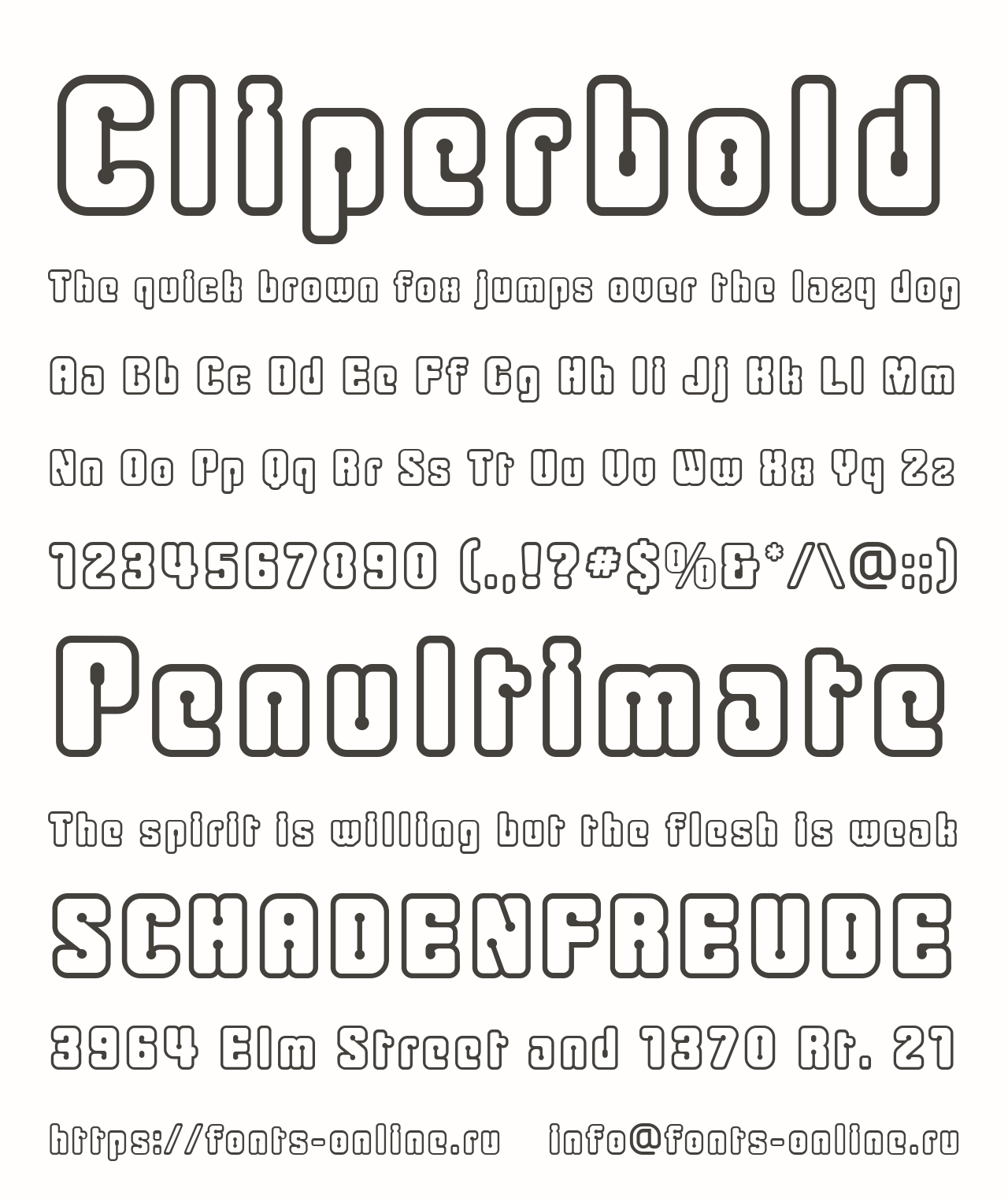 Cliperbold Free Font Download