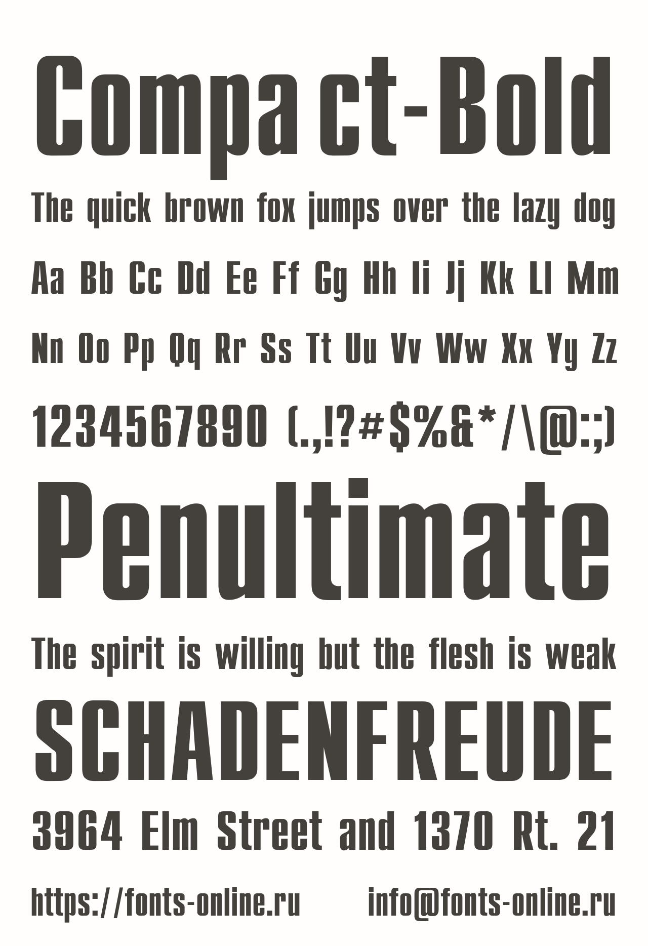 Compact-Bold Free Font Download