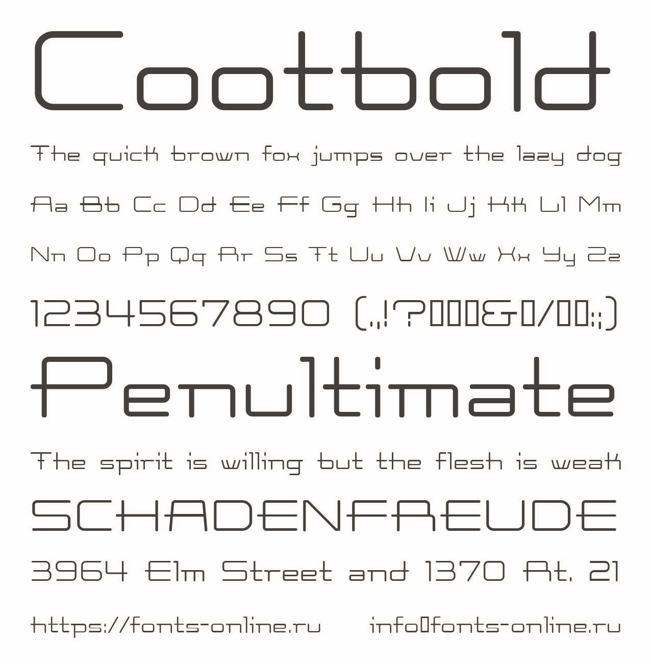 Cootbold Free Font Download