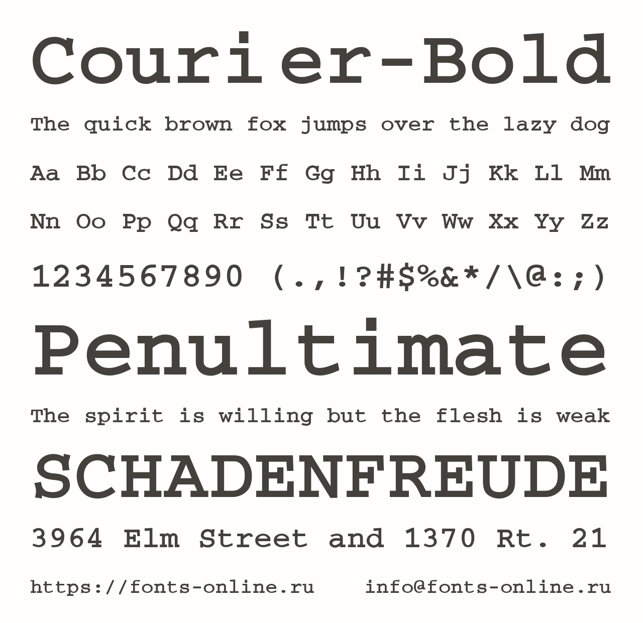 Courier-Bold Free Font Download