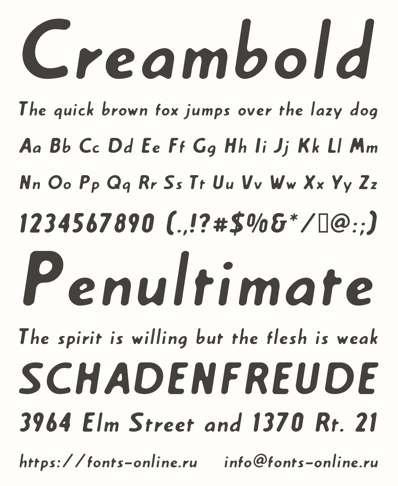 Creambold Free Font Download