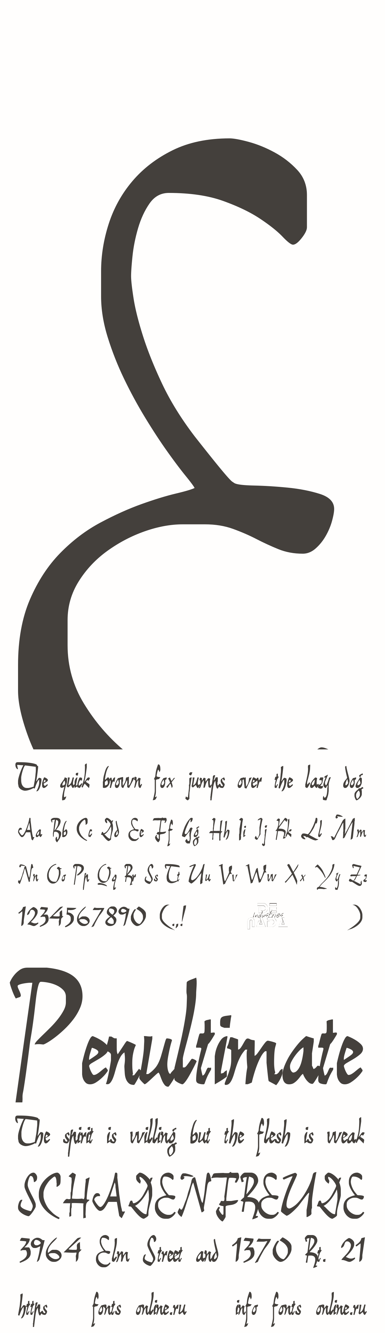 E Free Font Download