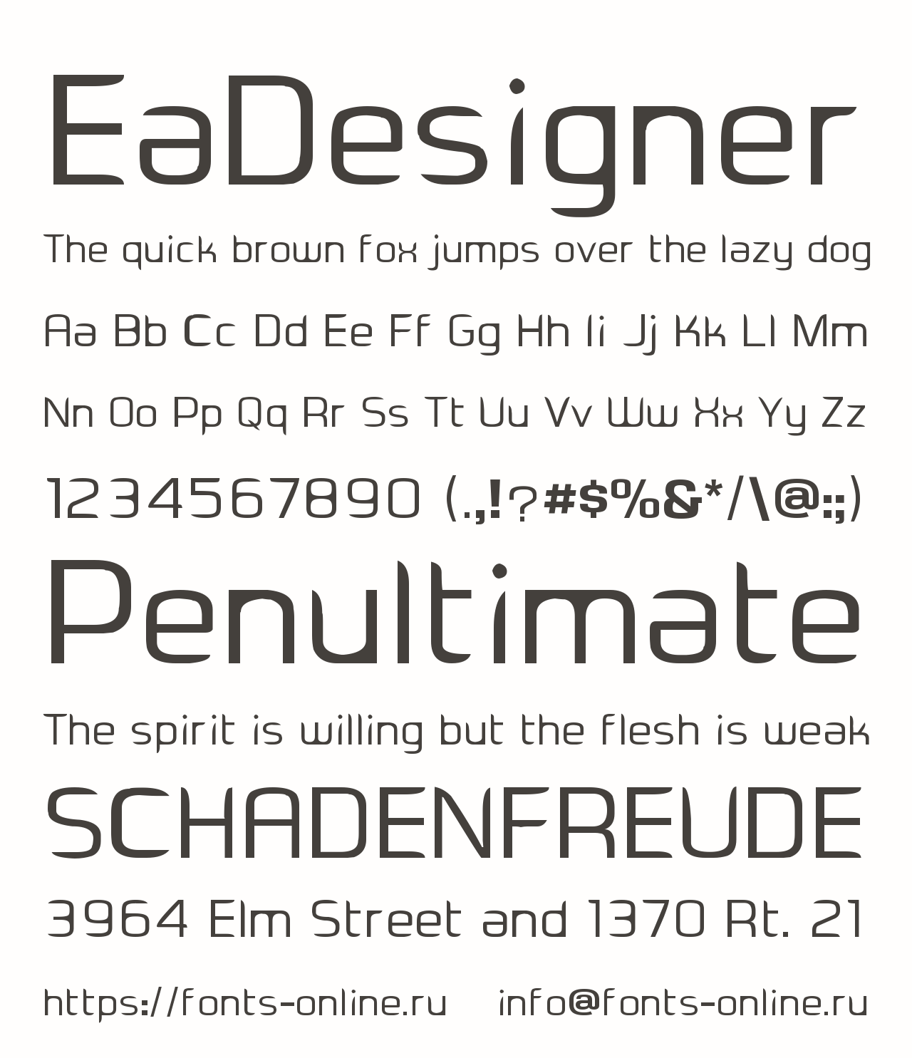 EaDesigner Free Font Download