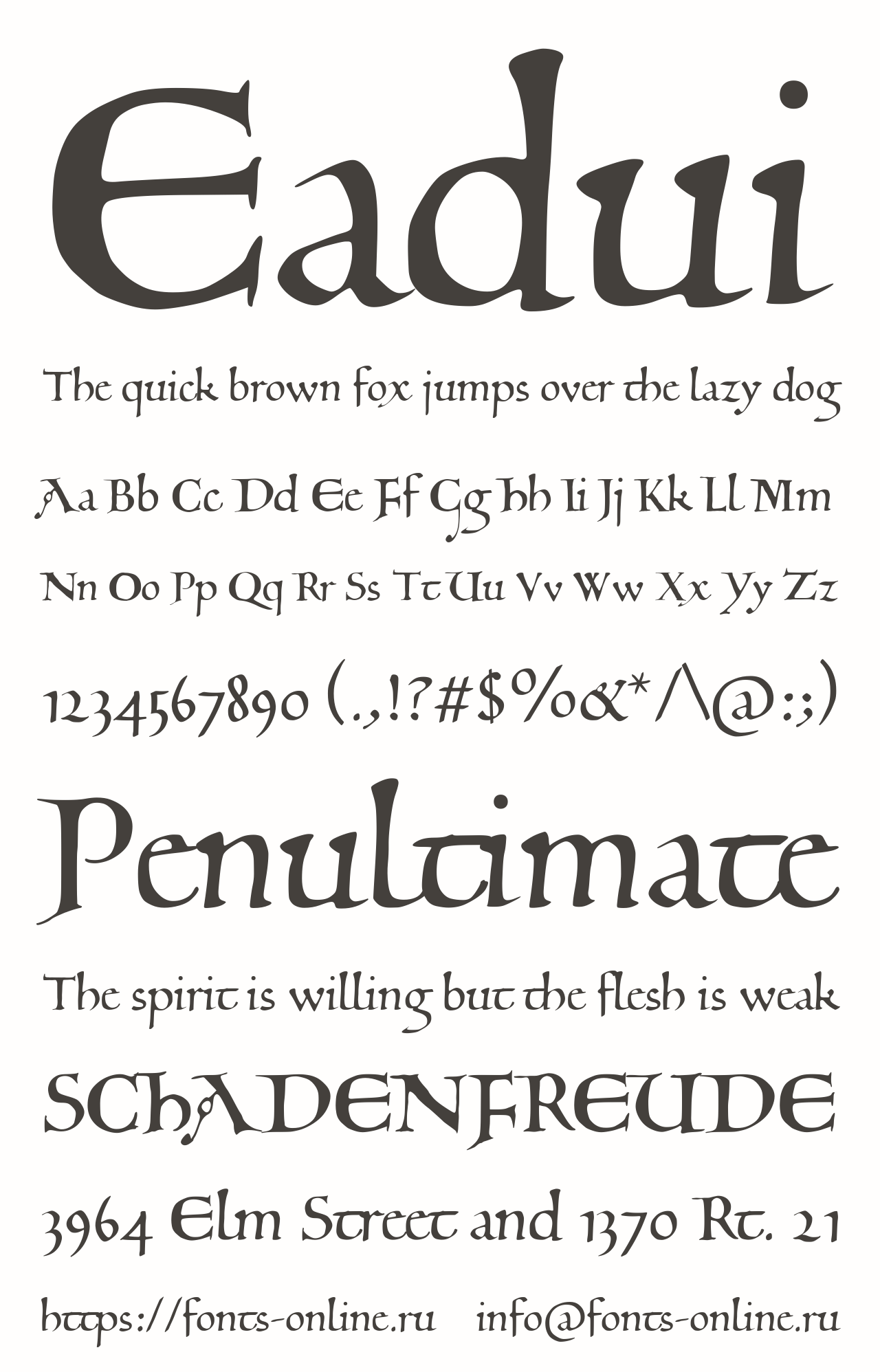 Eadui Free Font Download
