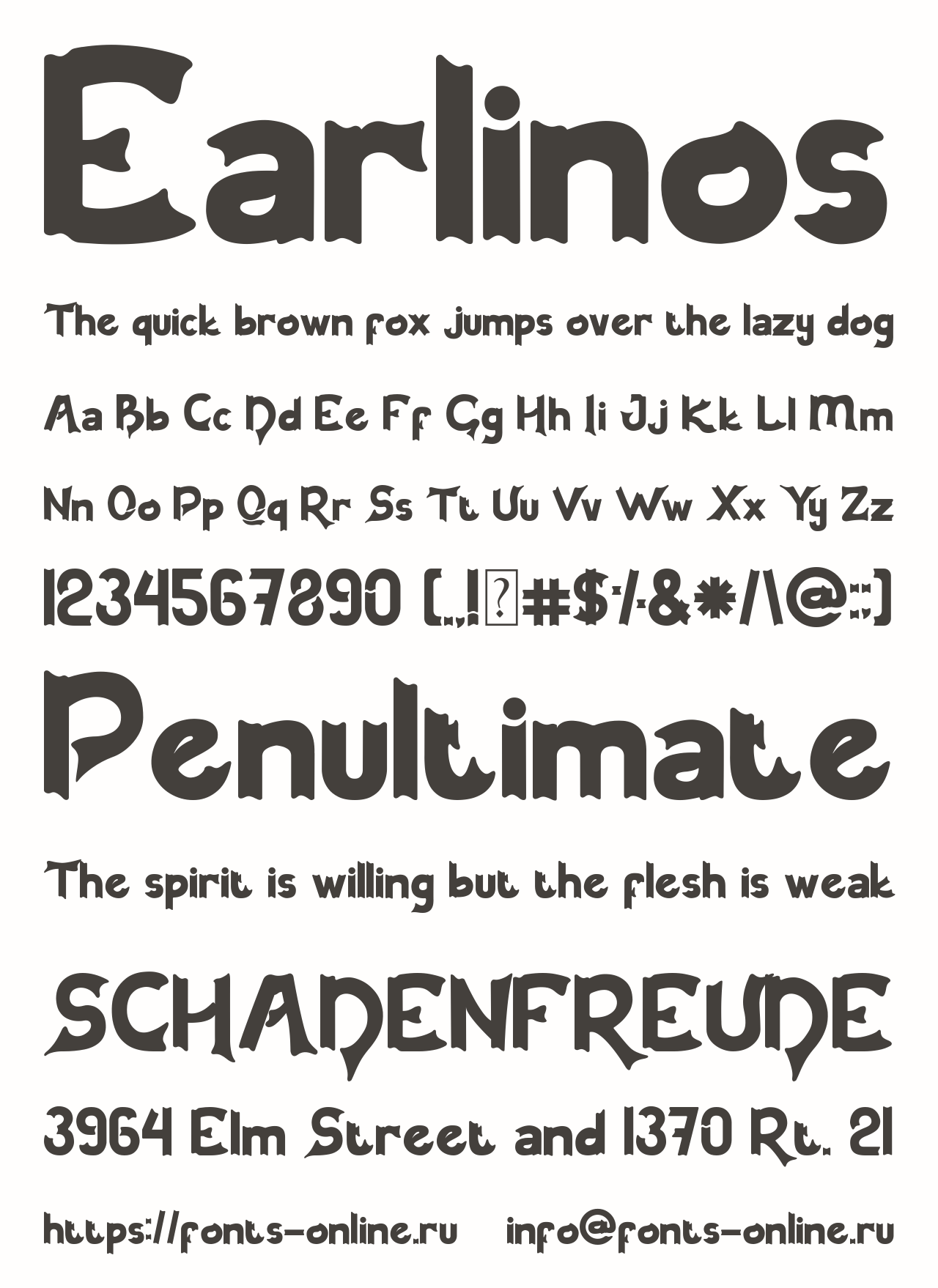 Earlinos Free Font Download