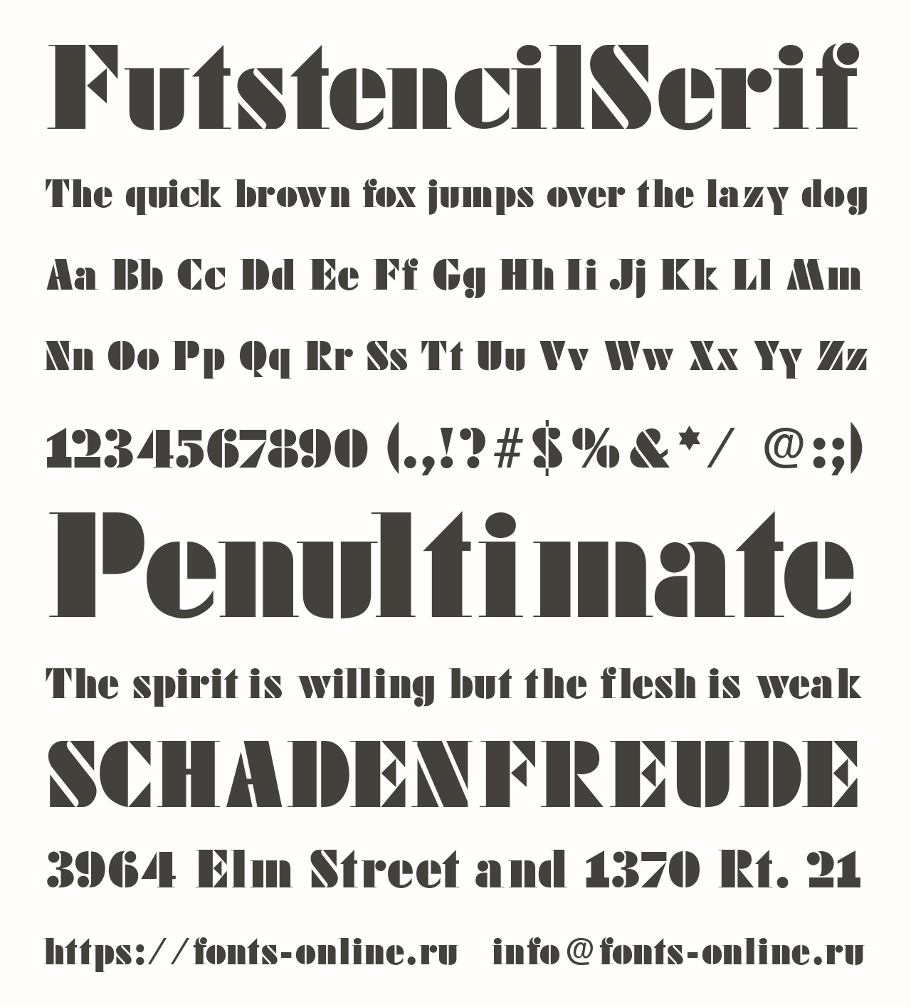 FutstencilSerif Free Font Download