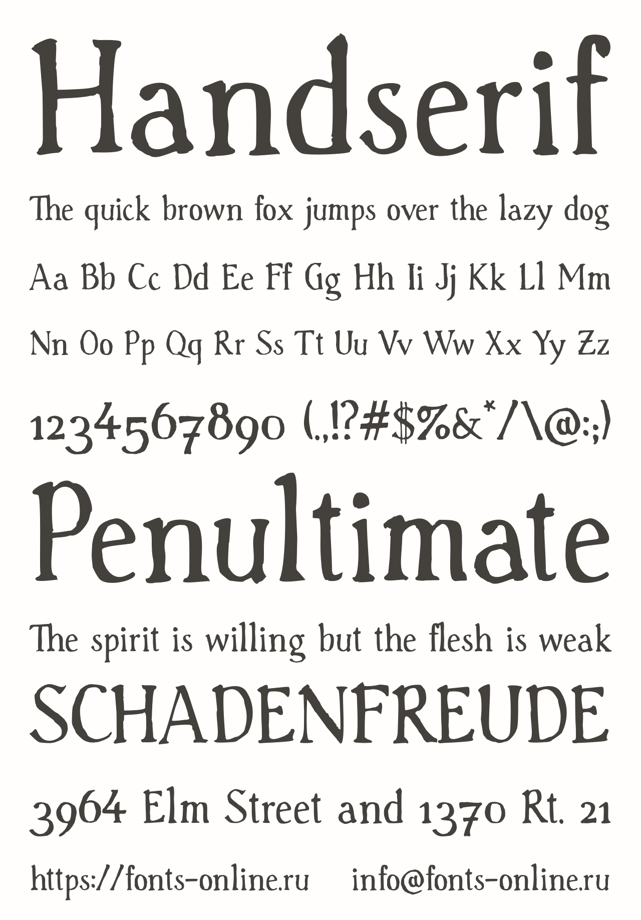 Handserif Free Font Download