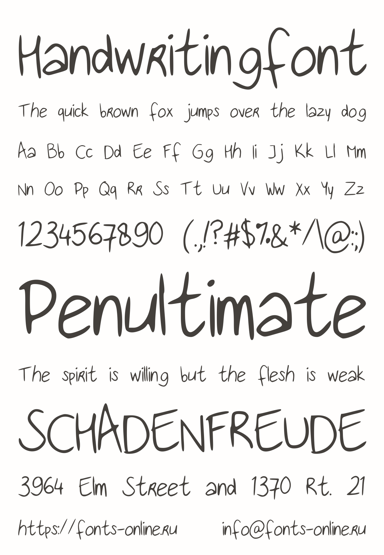 Handwritingfont Free Font Download