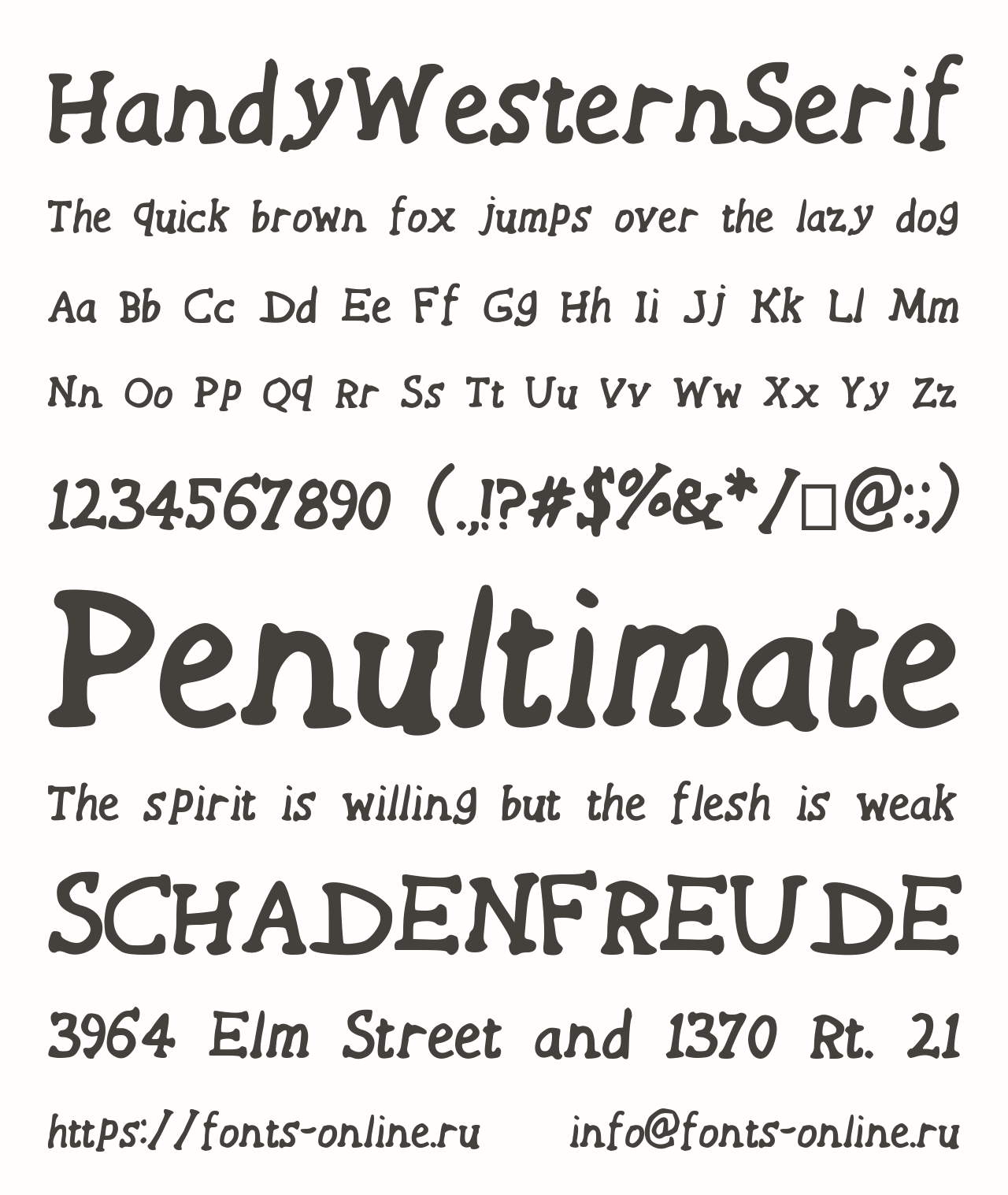 HandyWesternSerif Free Font Download