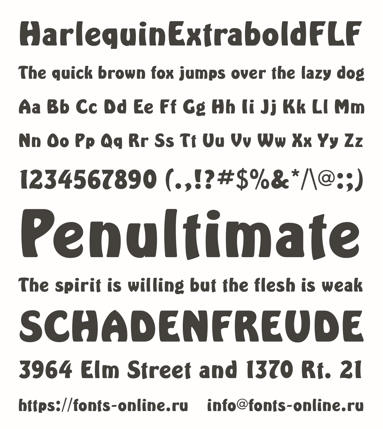 HarlequinExtraboldFLF Free Font Download
