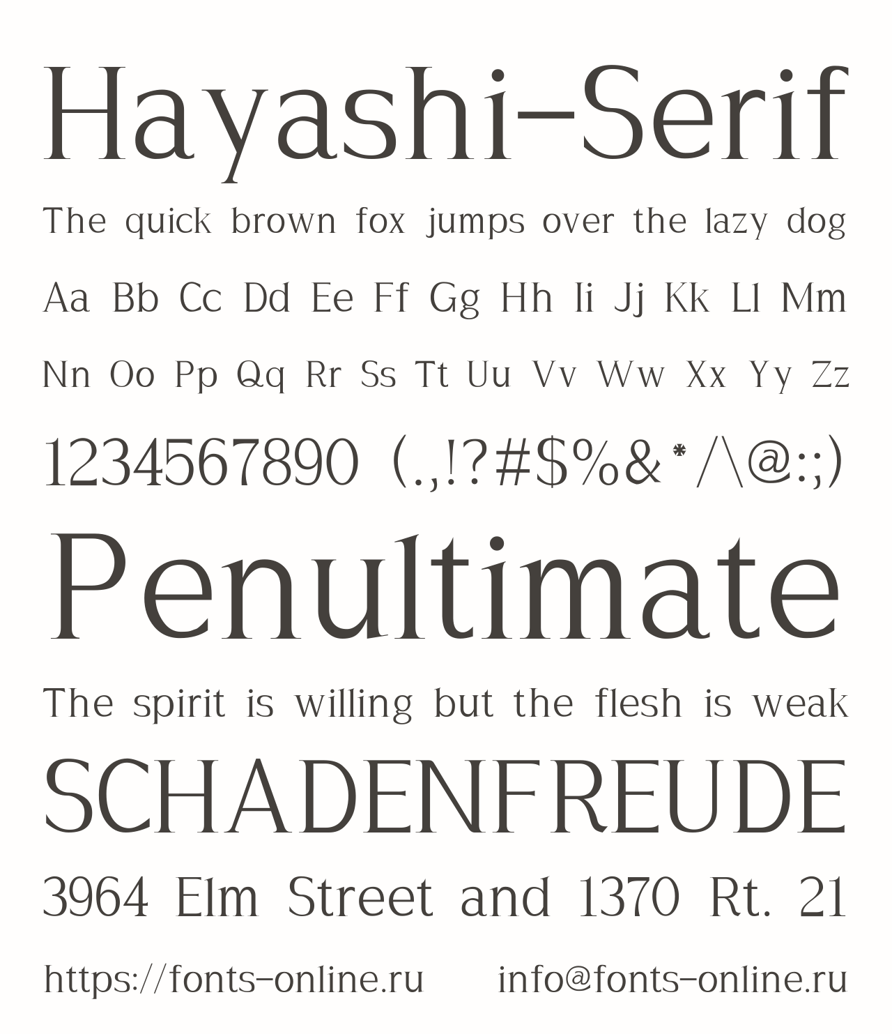 Hayashi-Serif Free Font Download