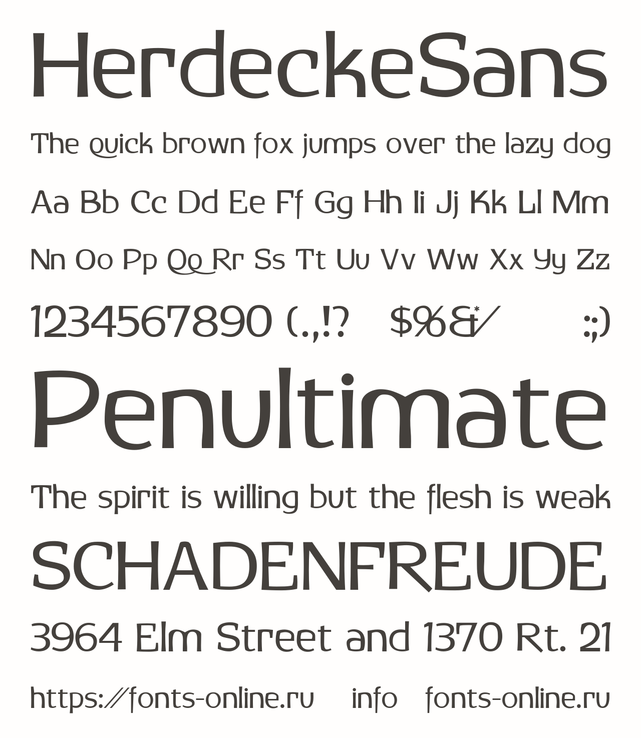 HerdeckeSans Free Font Download