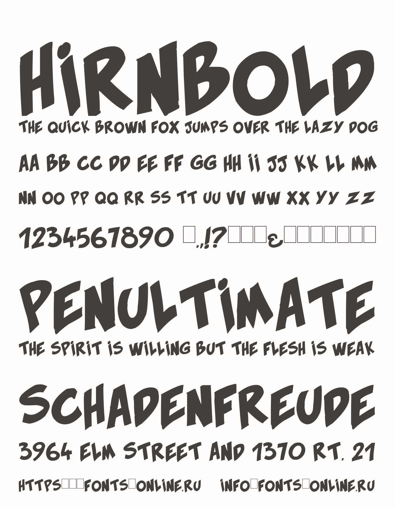 HirnBold Free Font Download