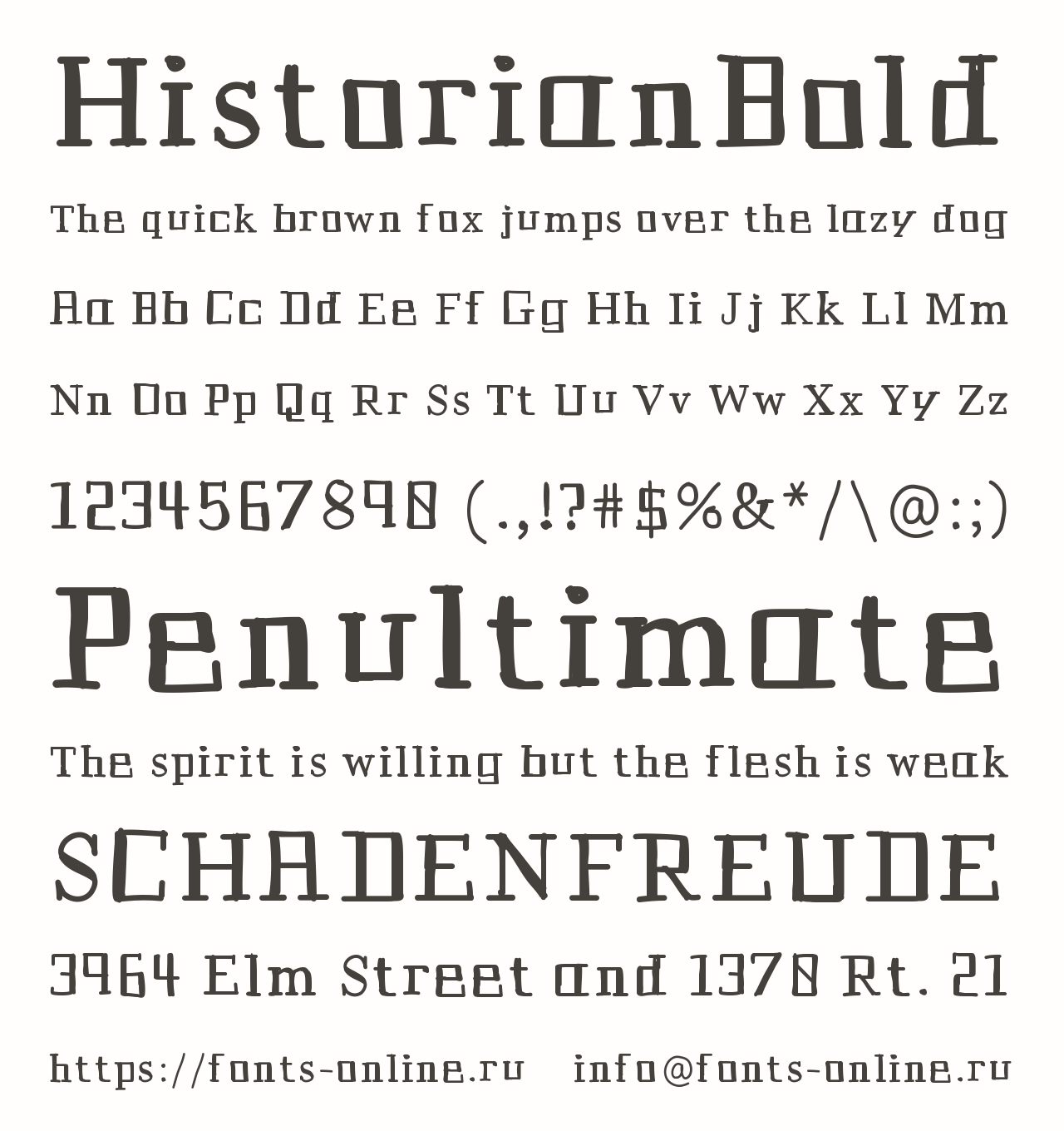 HistorianBold Free Font Download