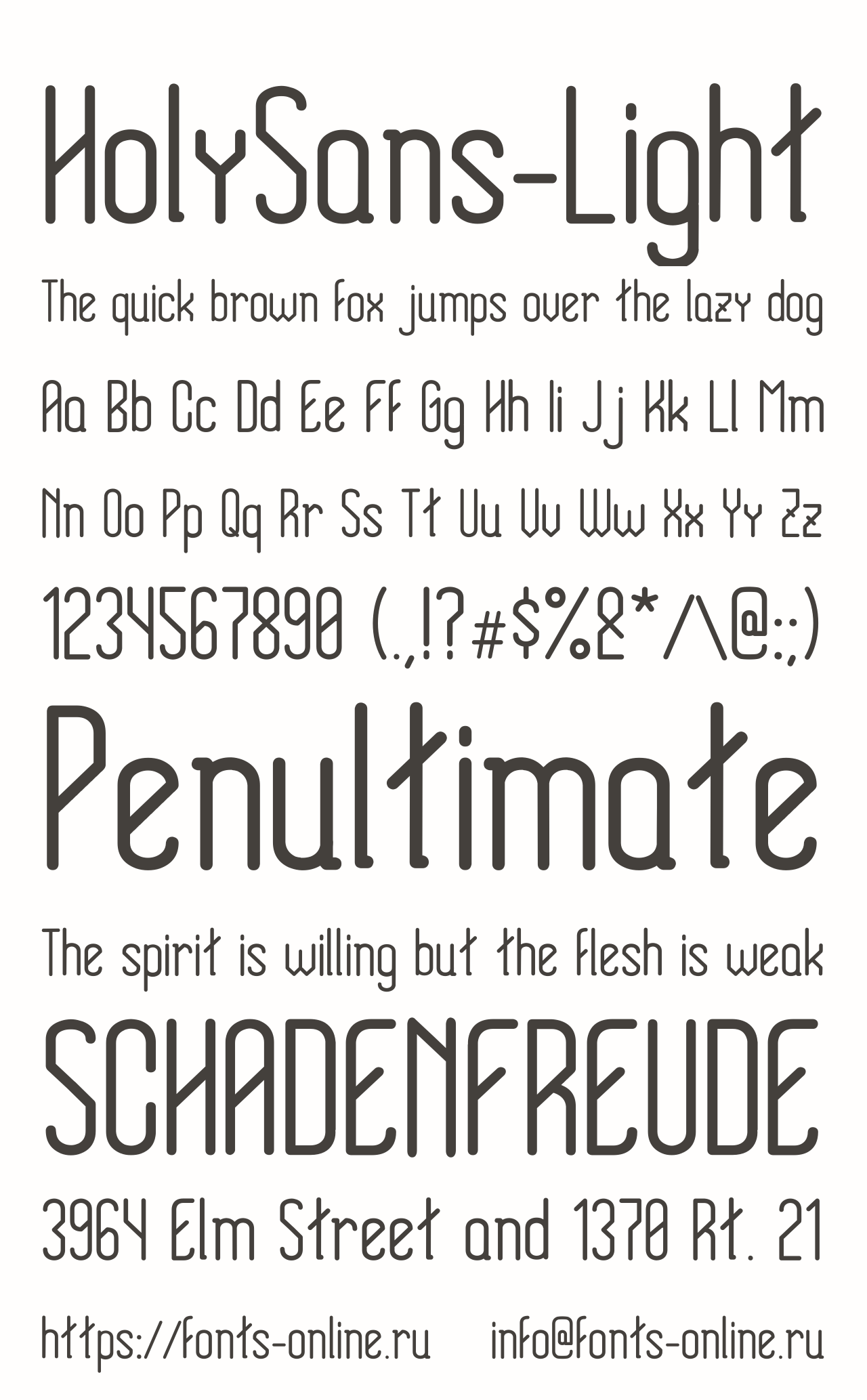 HolySans-Light Free Font Download