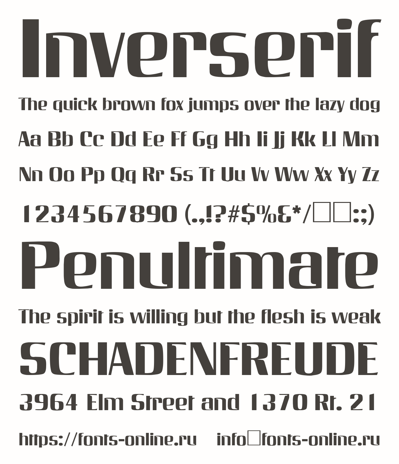 Inverserif Free Font Download