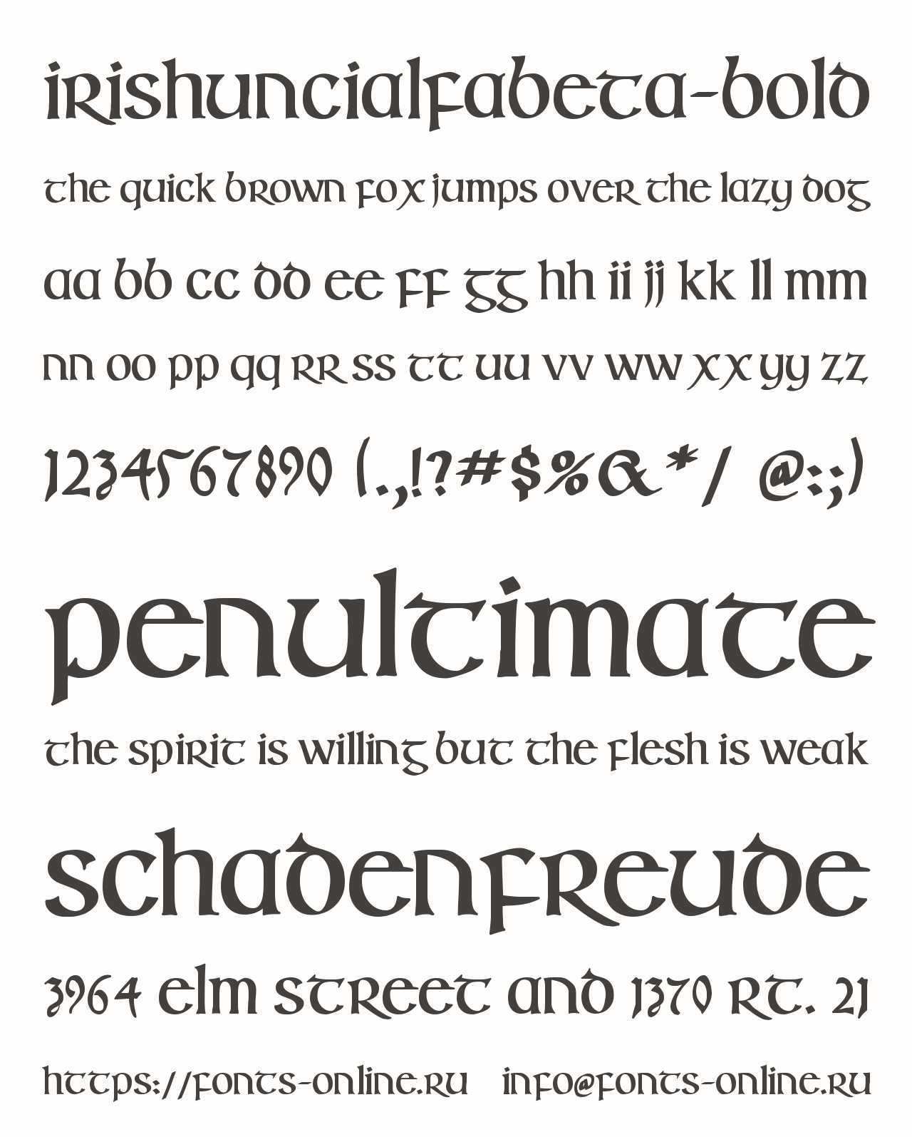 IrishUncialfabeta-Bold Free Font Download
