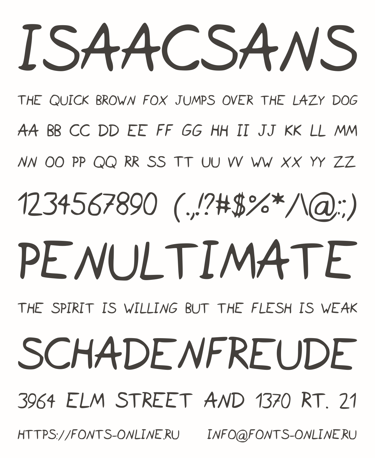 IsaacSans Free Font Download