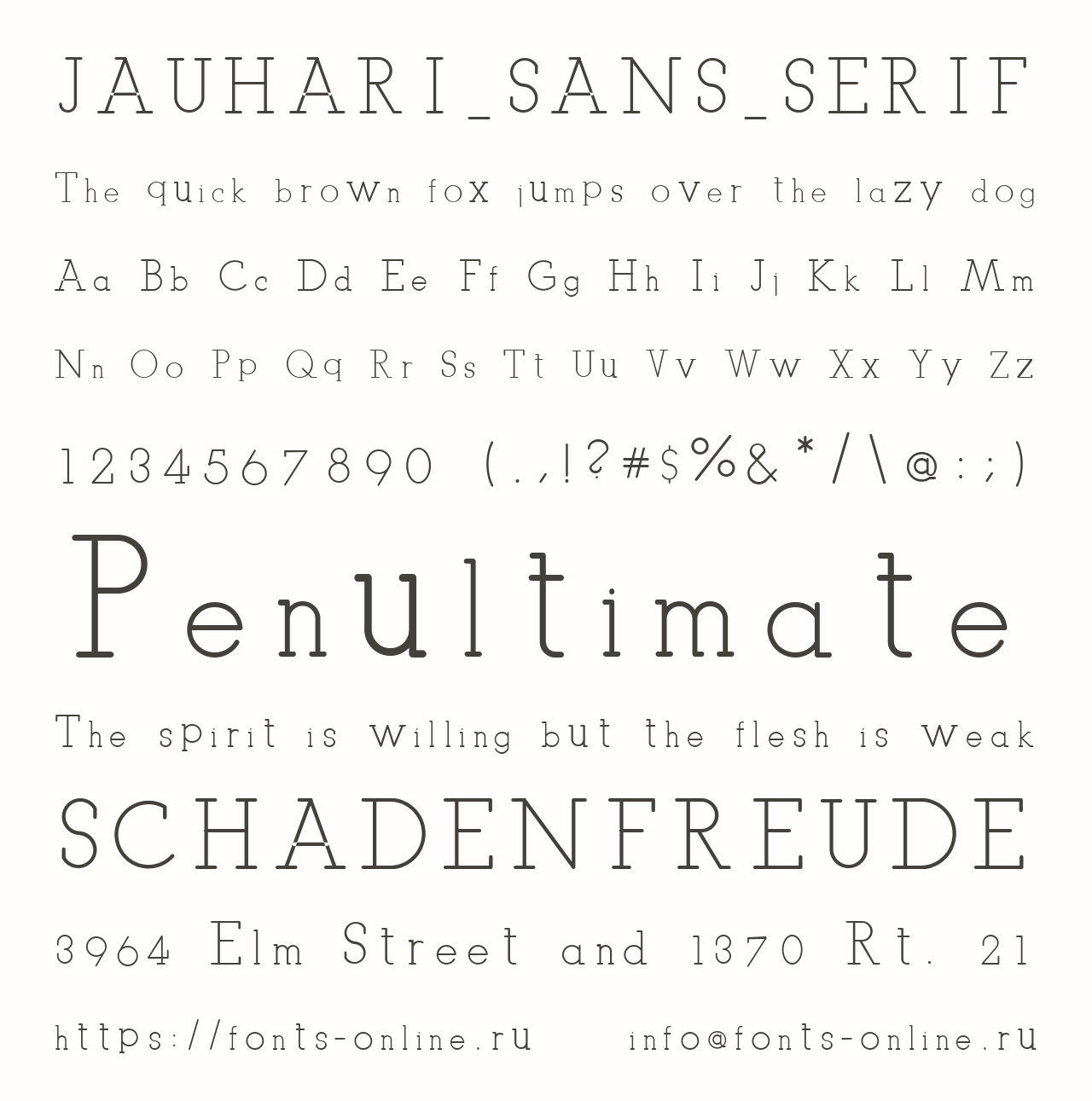 JAUHARI_SANS_SERIF Free Font Download