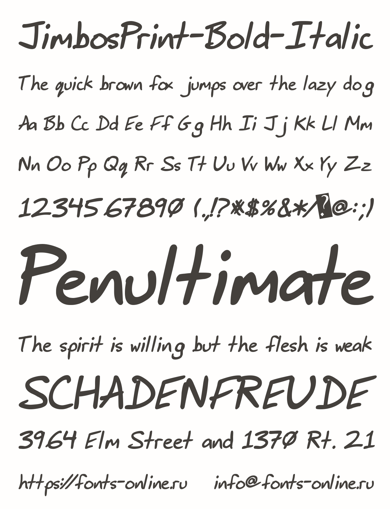 JimbosPrint-Bold-Italic Free Font Download