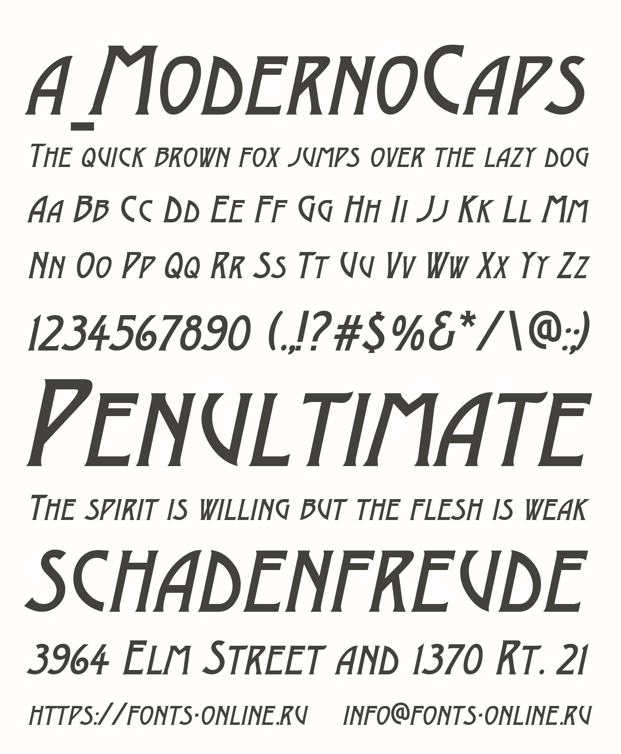 a_ModernoCaps Free Font Download