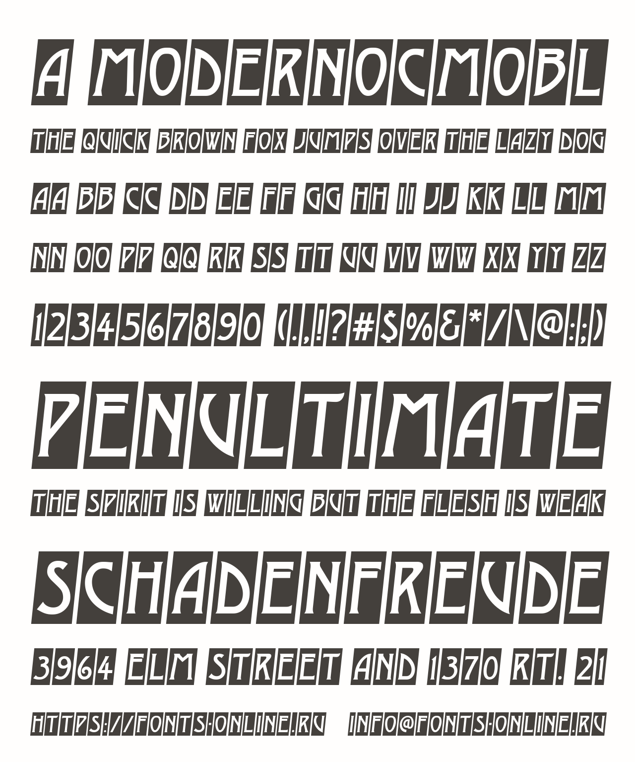 a_ModernoCmObl Free Font Download