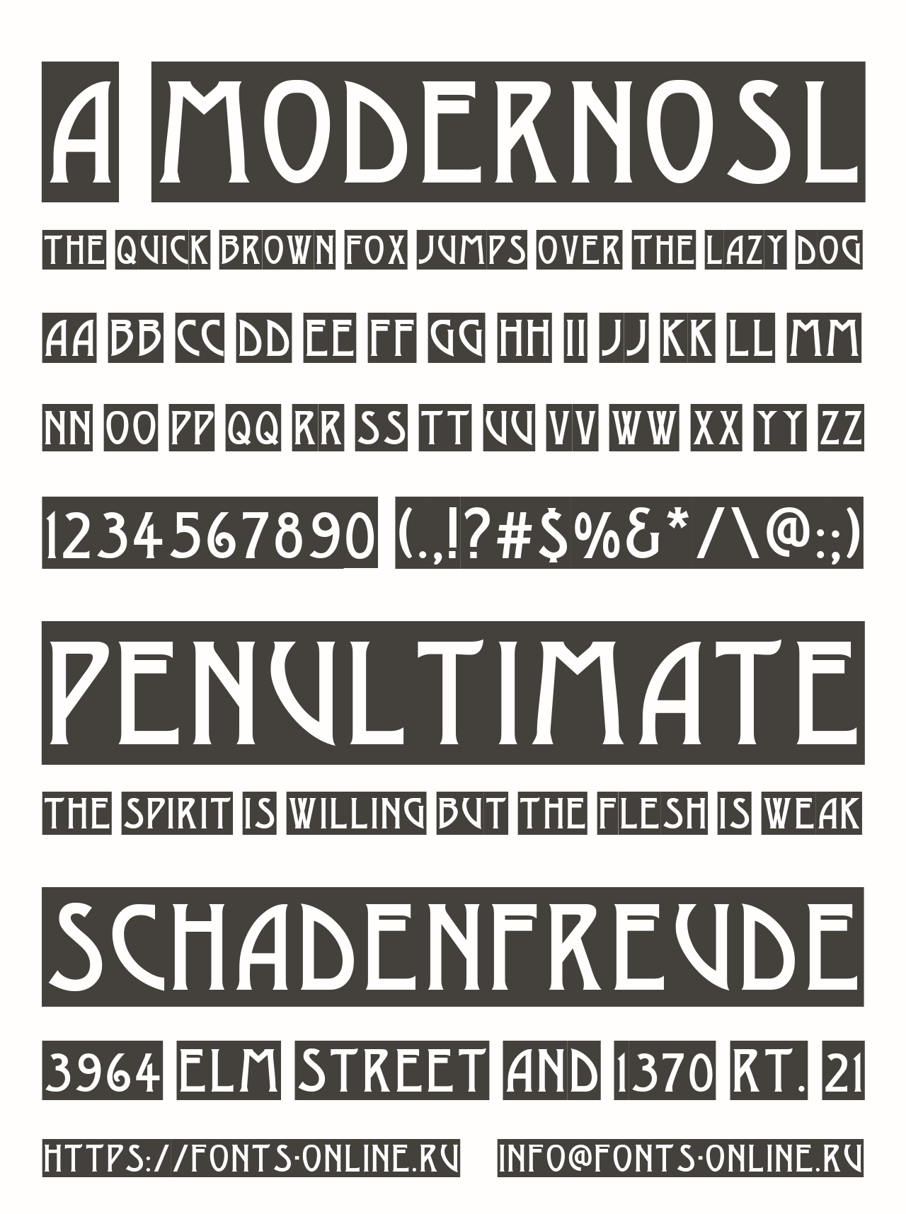 a_ModernoSl Free Font Download