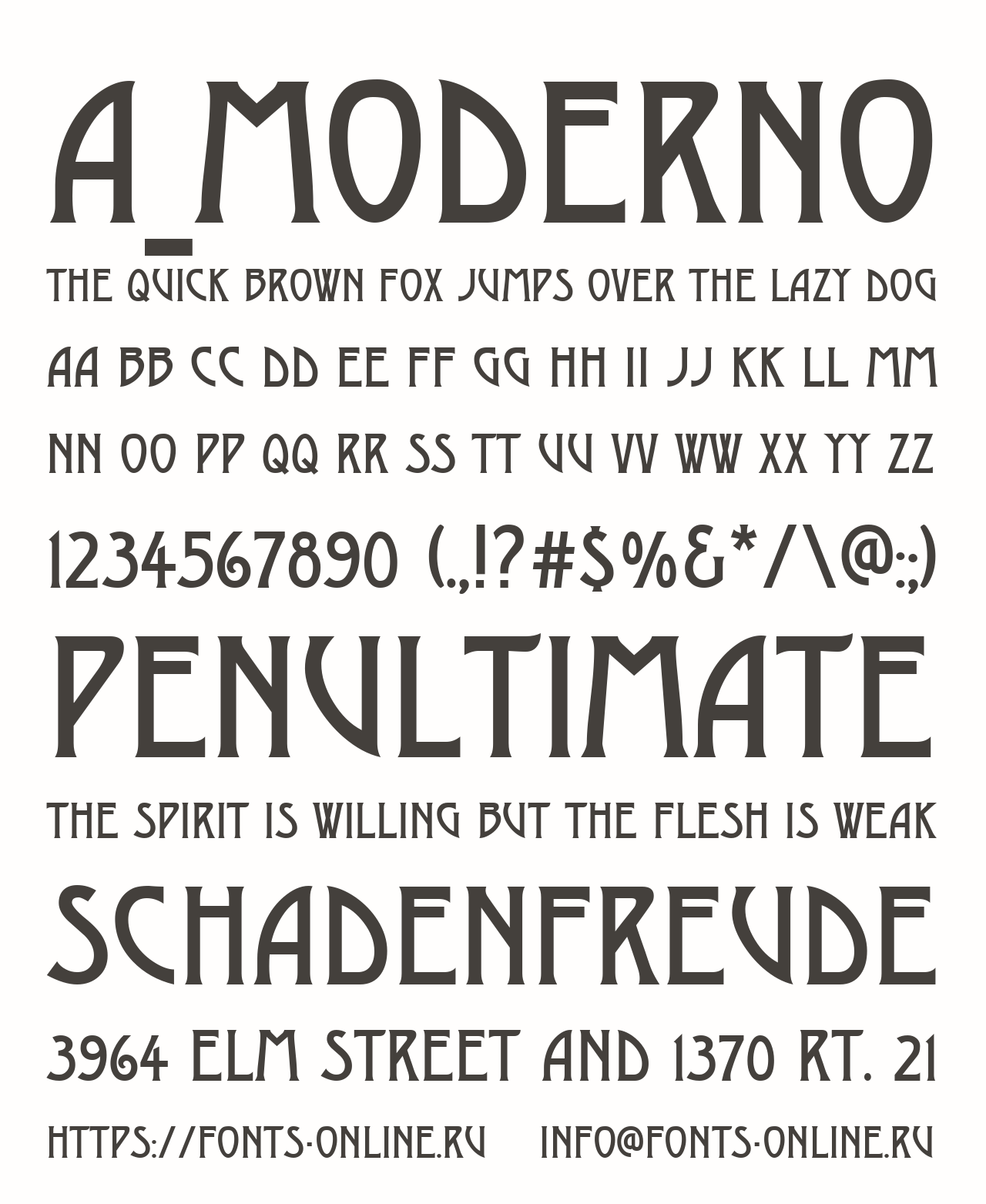 a_Moderno Free Font Download