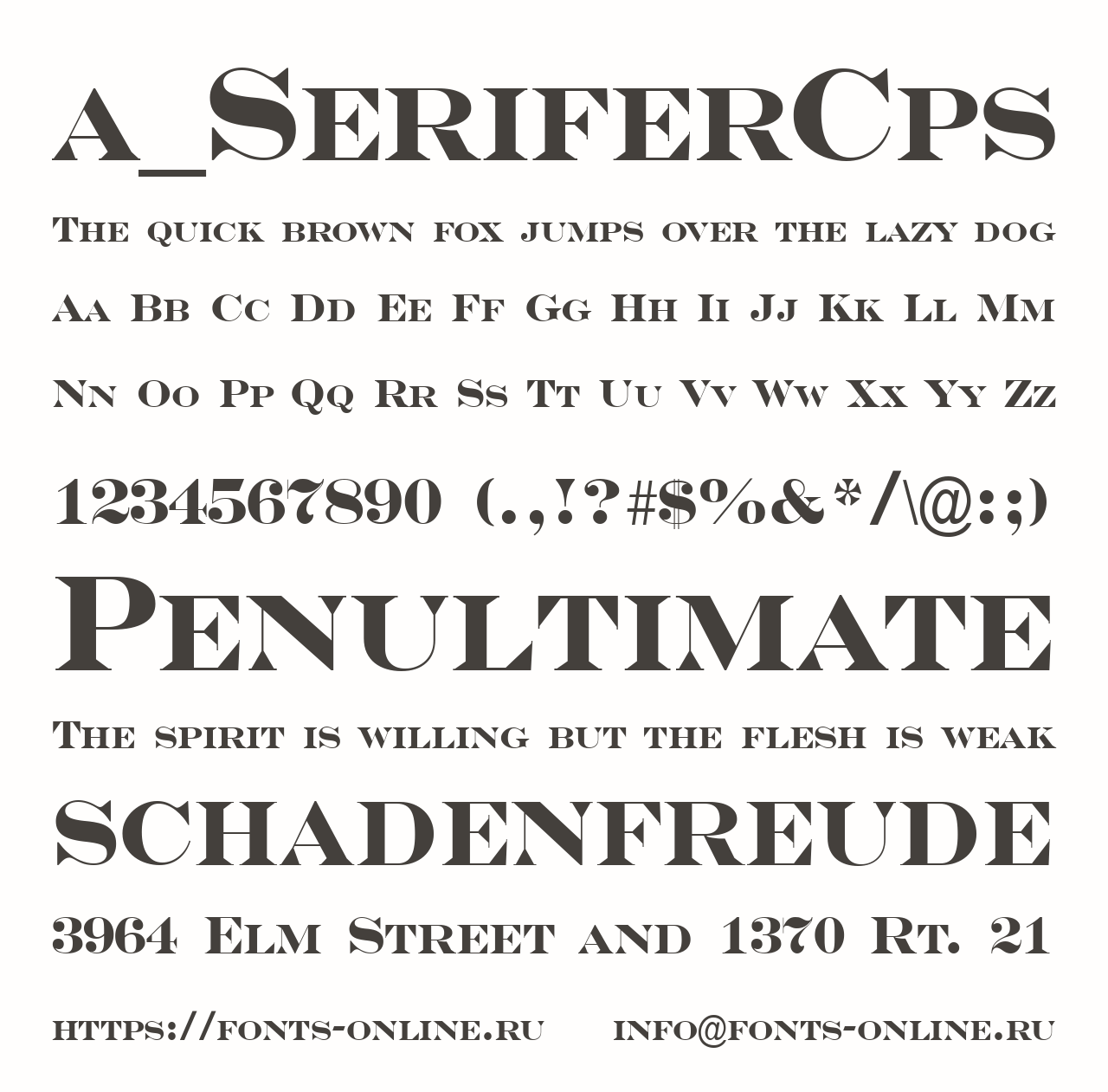 a_SeriferCps Free Font Download