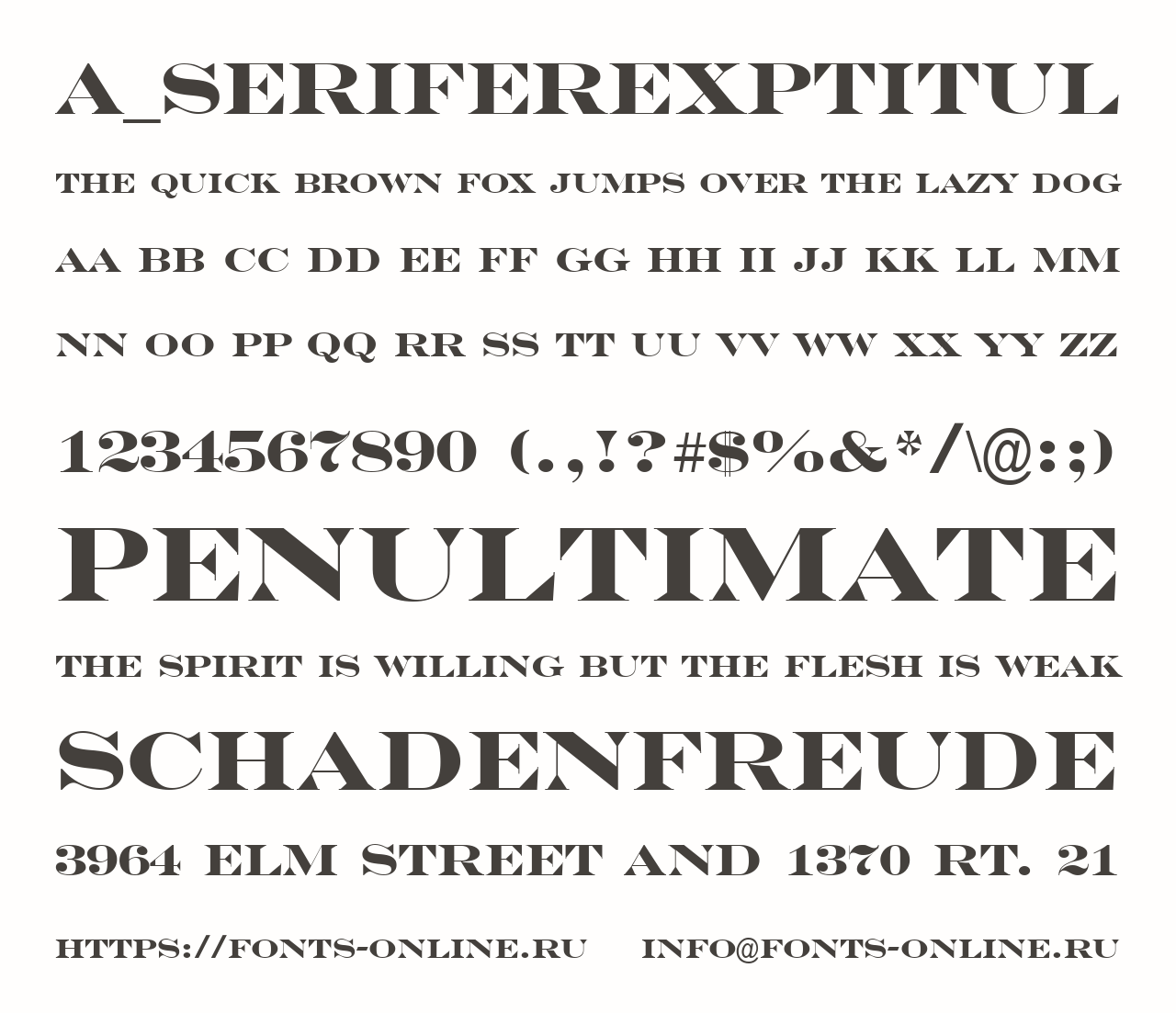 a_SeriferExpTitul Free Font Download