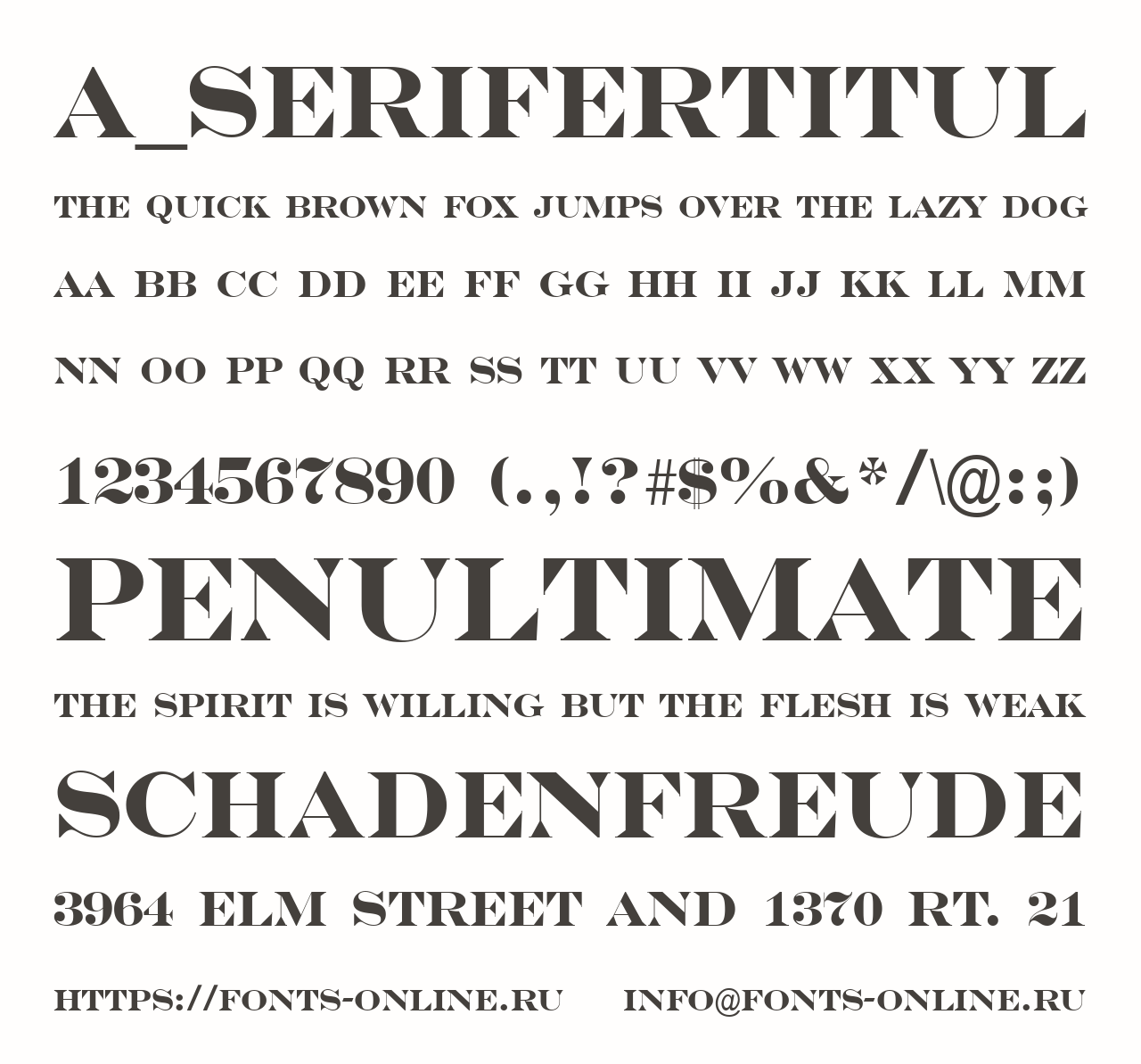 a_SeriferTitul Free Font Download