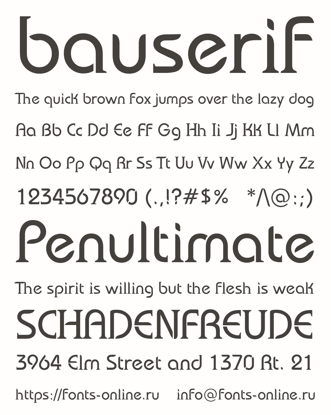 bauserif Free Font Download