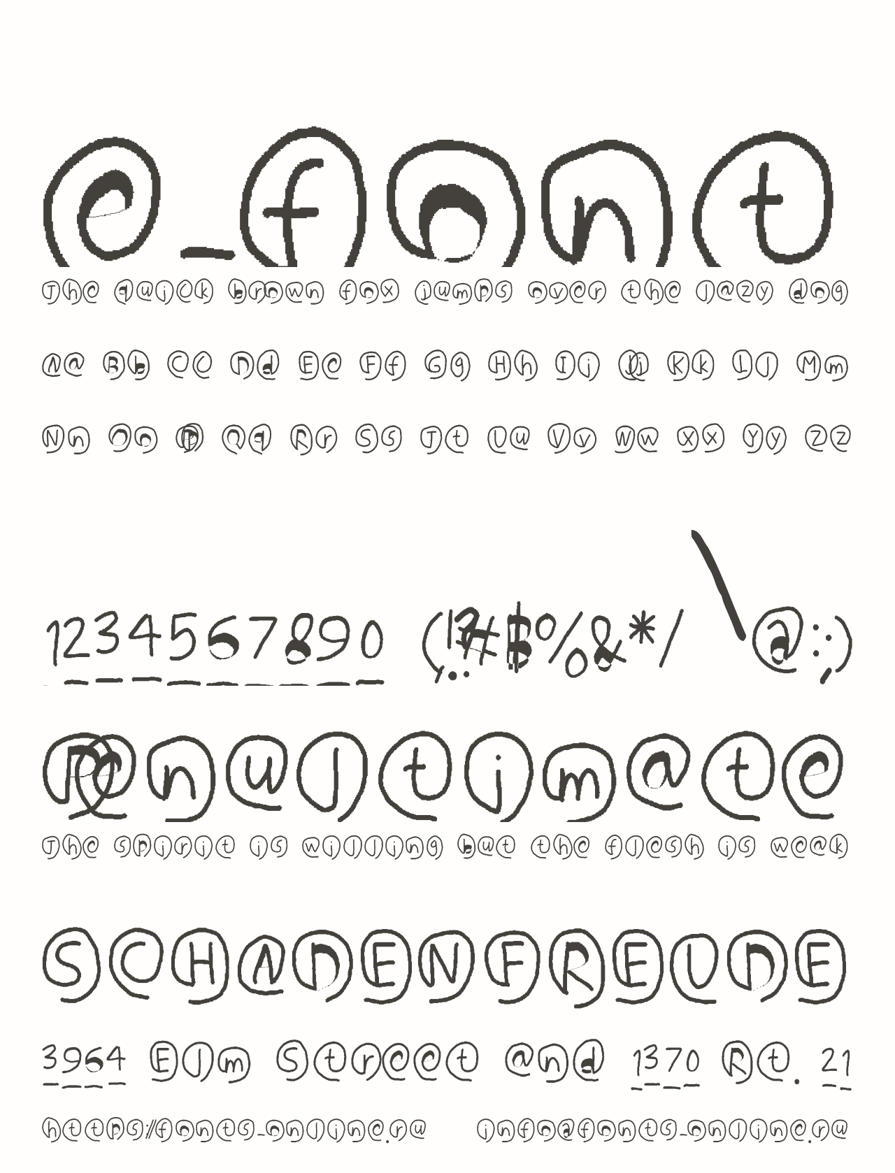 e-font Free Font Download