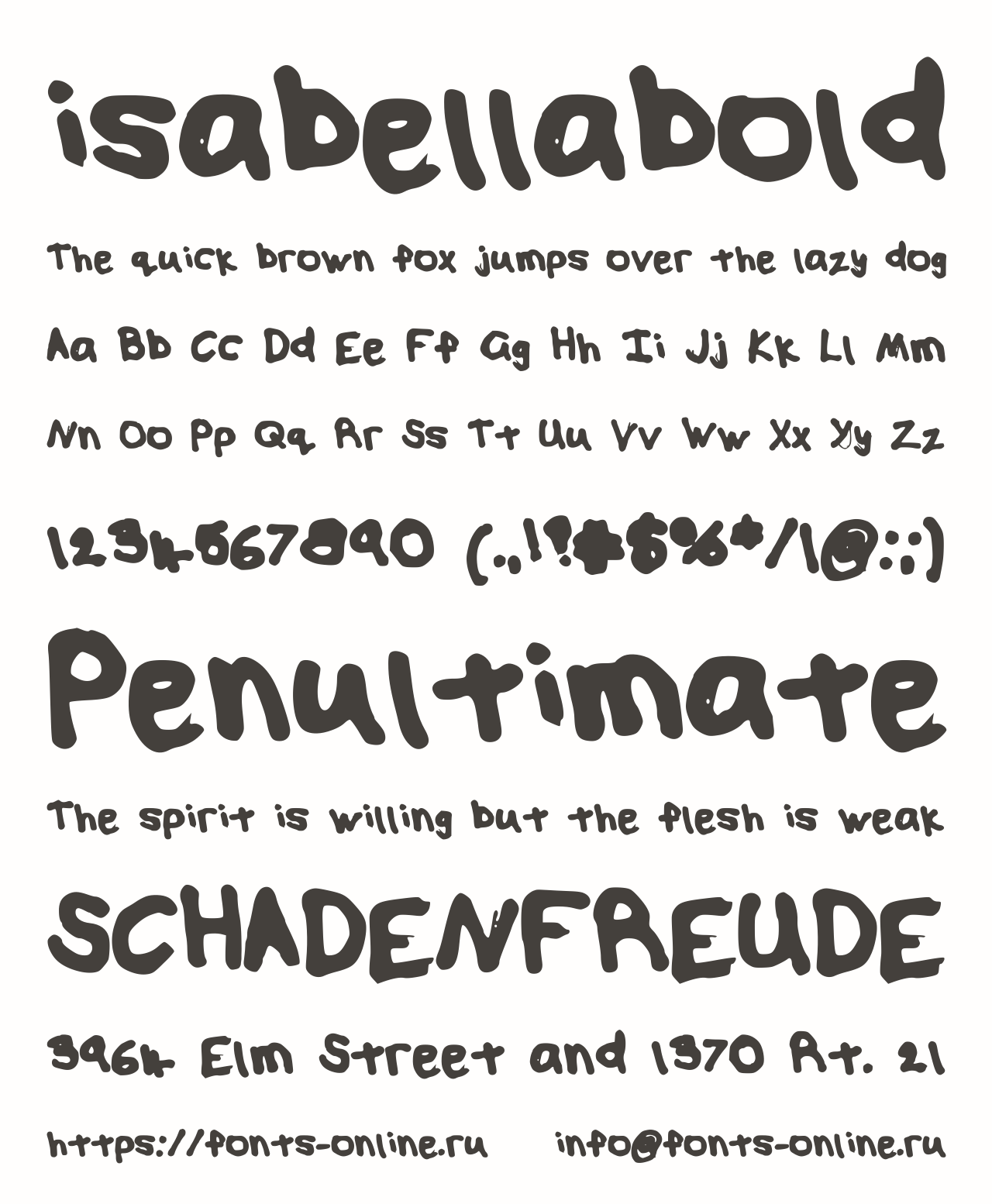 isabellabold Free Font Download